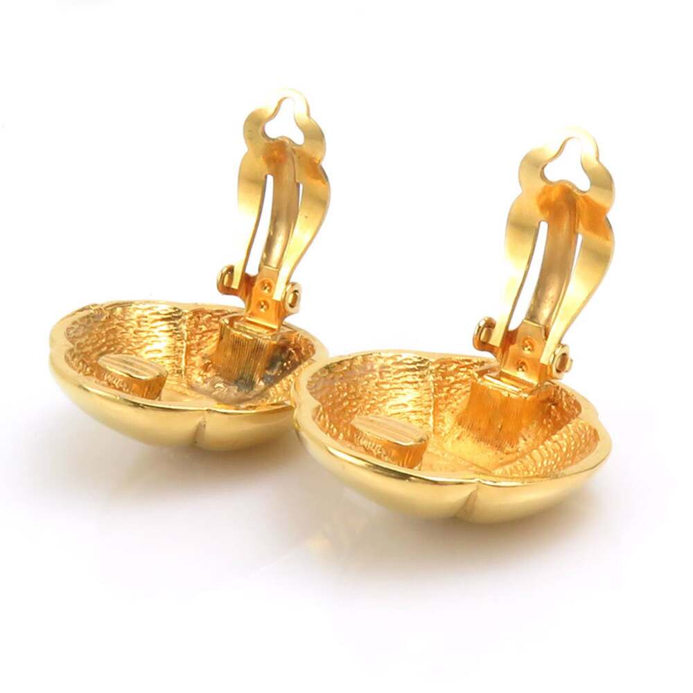 Chanel Cc Logo Clip-On Earrings Gold- #244041C56B - Picture 5 of 9